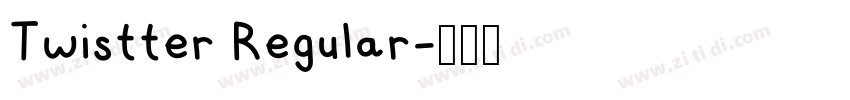 Twistter Regular字体转换